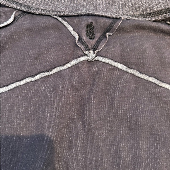 Free People Sun Seeker Sweatshirt Gray - Picture 7 of 8
